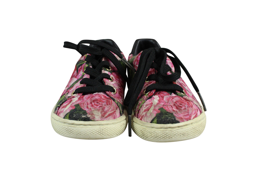 Dolce & Gabbana, Girls Floral Trainers, Size 24