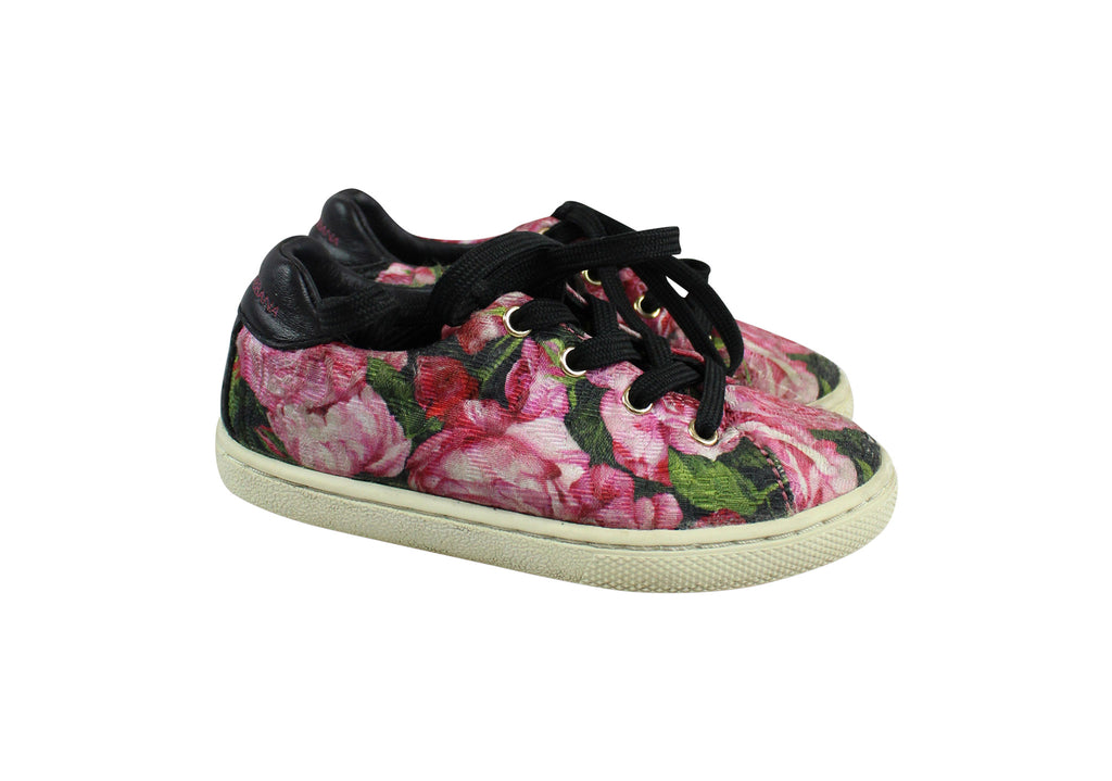 Dolce & Gabbana, Girls Floral Trainers, Size 24