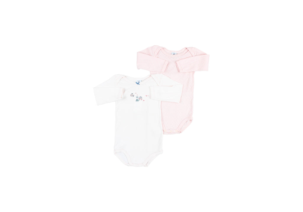Petit Bateau, Baby Girls Pink Bodysuit Set, 9-12 Months