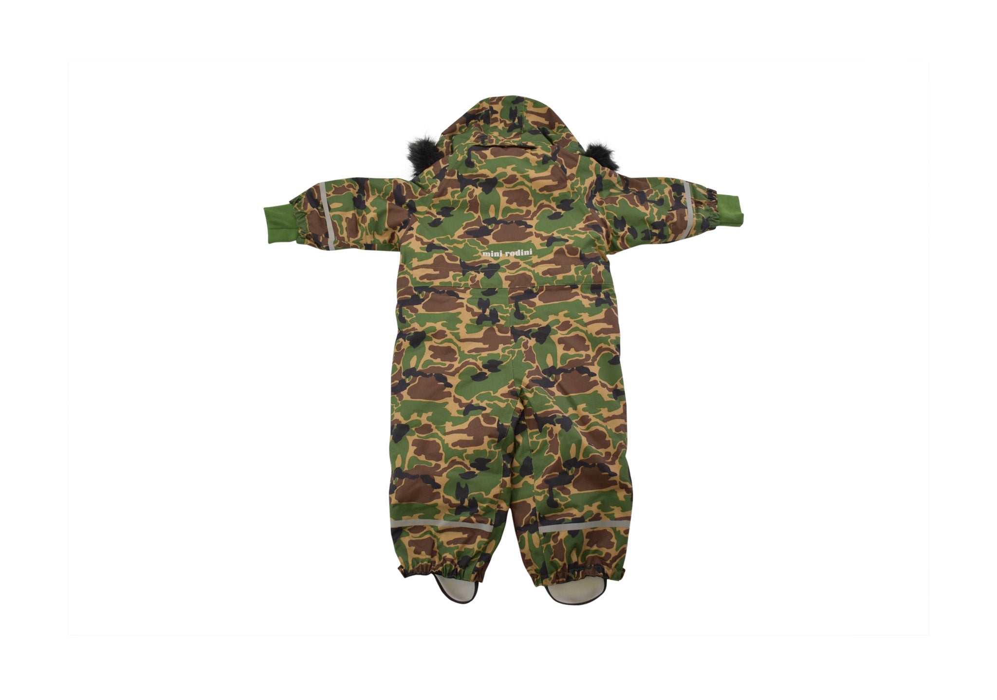 【美品】mini rodini オーバーオール　スノーウェア　116 Alska Panda Baby Snowsuit Black | Mini Rodini