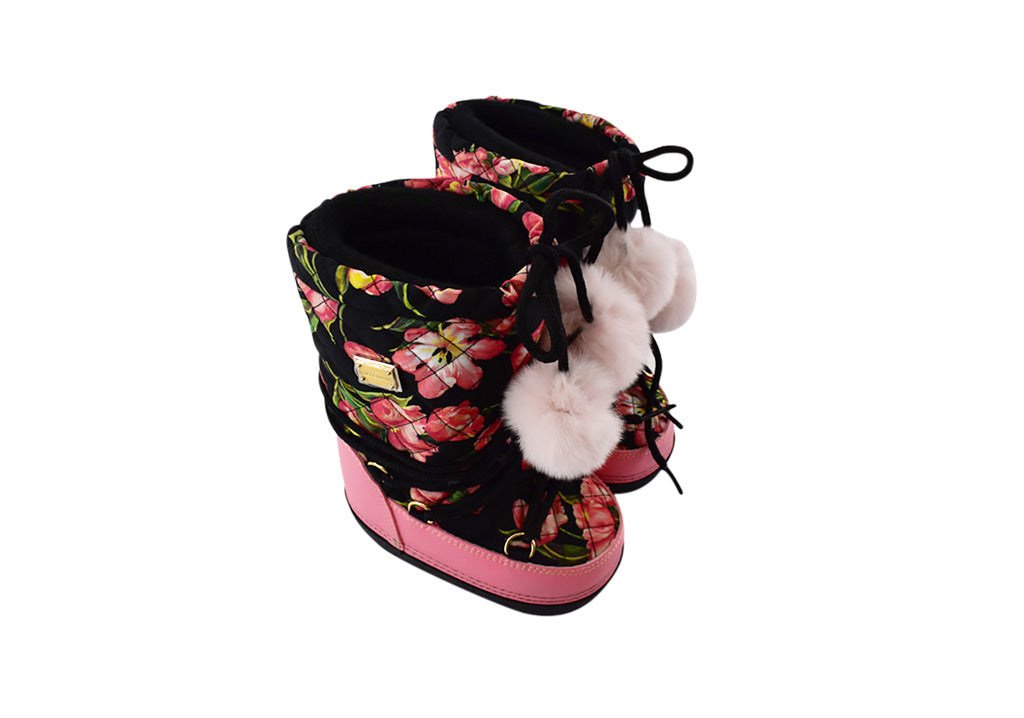 Dolce & Gabbana, Baby Girls Snow Boots, Size 22