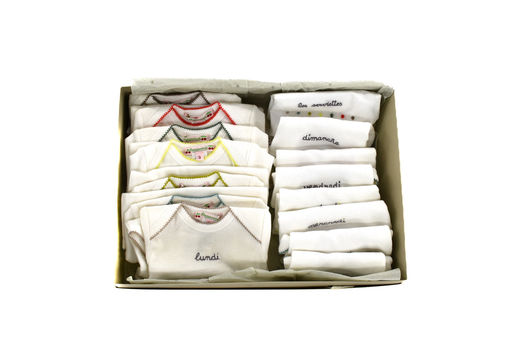Bonpoint, Baby Girls or Baby Boys Set of 7 Bodies, 0-3 Months