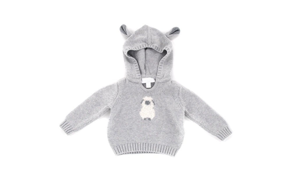 The Little White Company, Baby Girl Hoodie, 0-3 Months