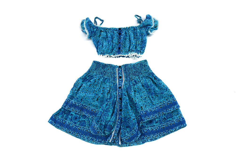 Poupette St Barth, Girls Top and Skirt Set, 5 Years